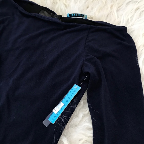 Alice + Olivia Bateau Neckline Mini Dress - Picture 6 of 7